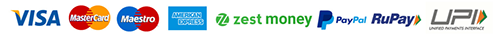 Visa, Mastercard, UPI, Net Banking and EMI accepted